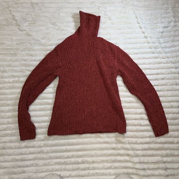 Eddie Bauer Womens Orange Turtleneck  Sweater Size Large - Picture 1 of 7